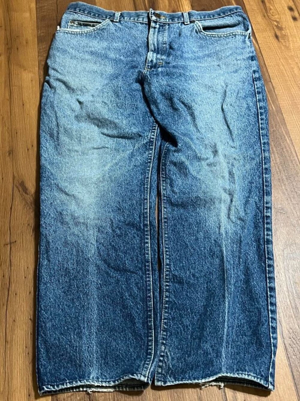 Vintage Lee Jeans Size 33x 30 blue Denim Union Made In USA